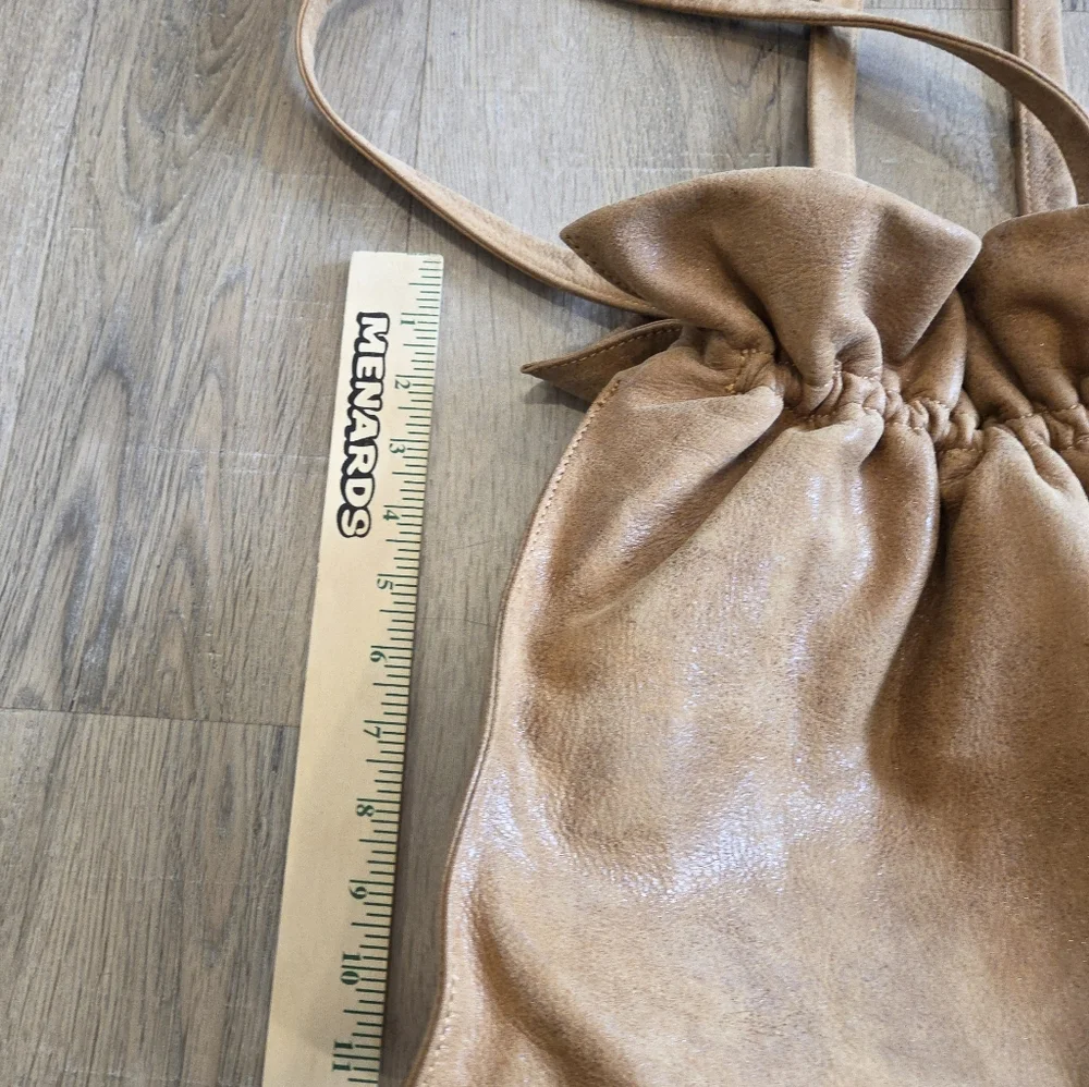 Hobo International Vtg Leather  Drawstring Bucket Slouchy Hobo Bag 12